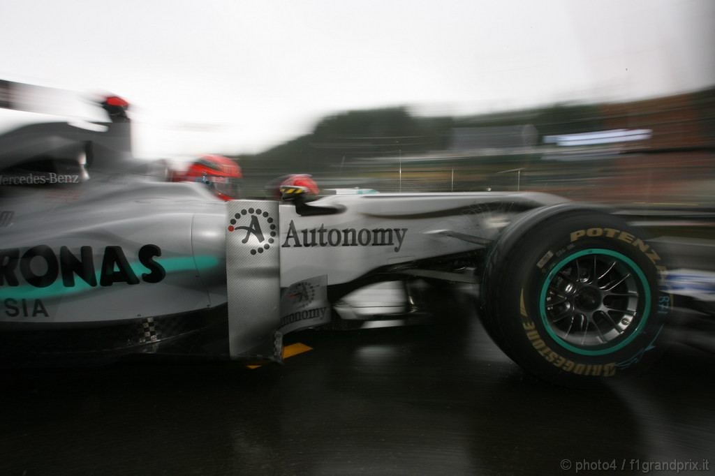 GP Belgio, Prove Libere 1, Venerdi', Michael Schumacher (GER), Mercedes GP  F1 Team, MGP W01 
