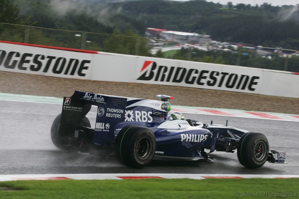 GP Belgio, Prove Libere 1, Venerdi', Rubens Barrichello (BRA), Williams, FW32 