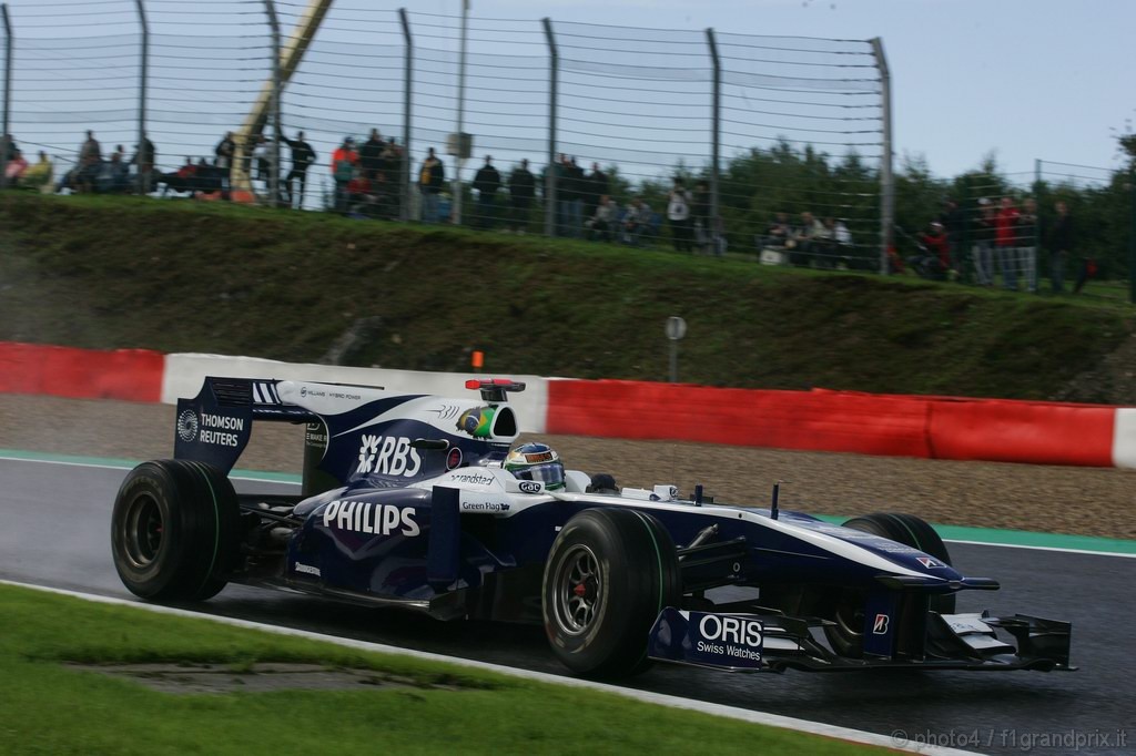 GP Belgio, Prove Libere 1, Venerdi', Rubens Barrichello (BRA), Williams, FW32 