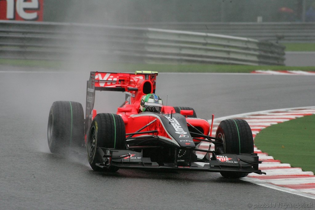 GP Belgio, Prove Libere 1, Venerdi', Lucas Di Grassi (BRA), Virgin Racing, VR-01 