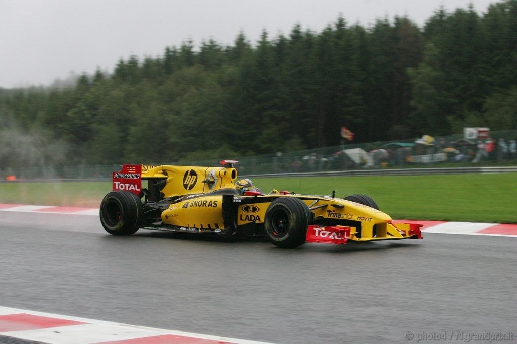 GP Belgio, Prove Libere 1, Venerdi', Robert Kubica (POL), Renault F1 Team, R30 