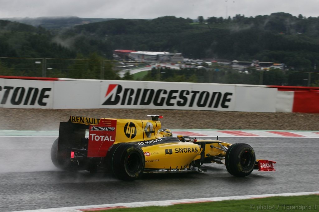GP Belgio, Prove Libere 1, Venerdi', Robert Kubica (POL), Renault F1 Team, R30 