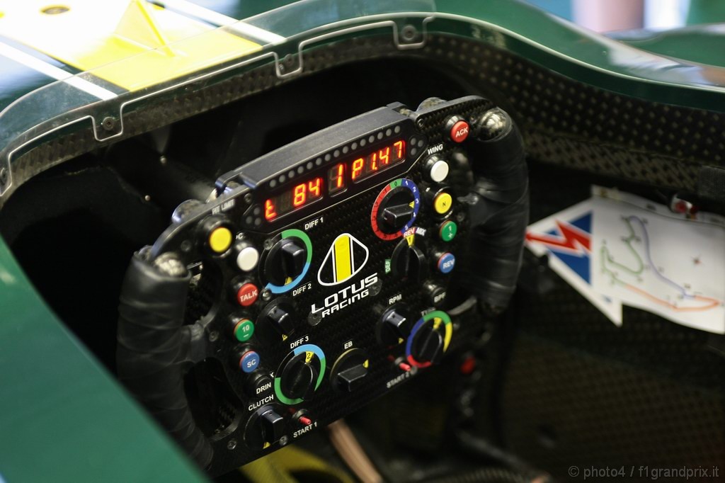 GP Belgio, Prove Libere 1, Venerdi', Steering wheel Lotus