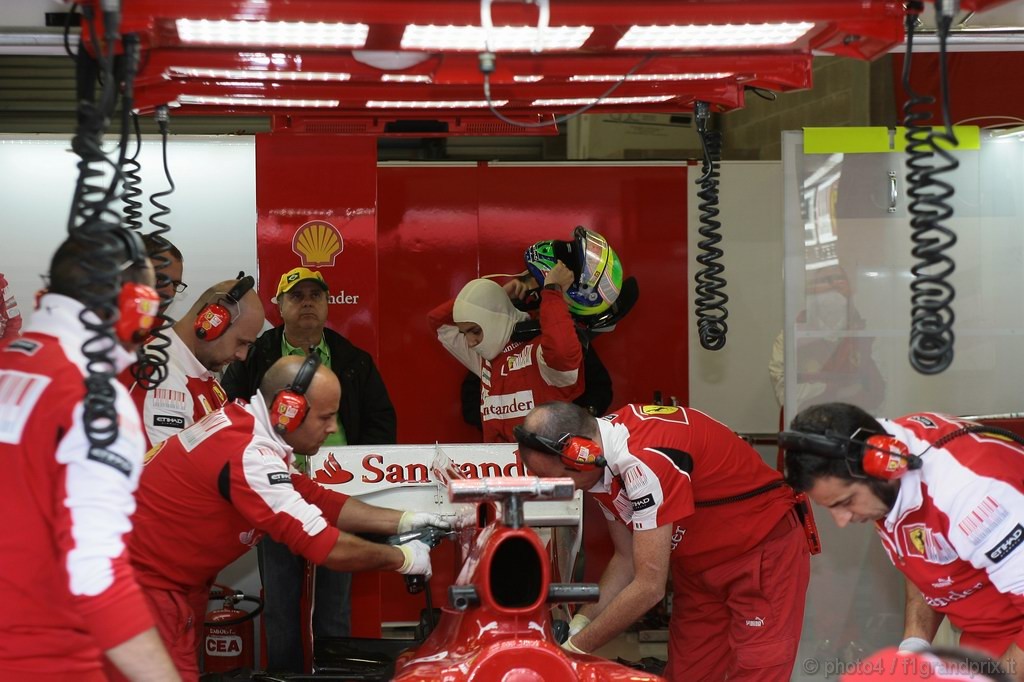 GP Belgio, Prove Libere 1, Venerdi', Felipe Massa (BRA), Ferrari, F10 e his father Luis Antonio Massa (BRA)