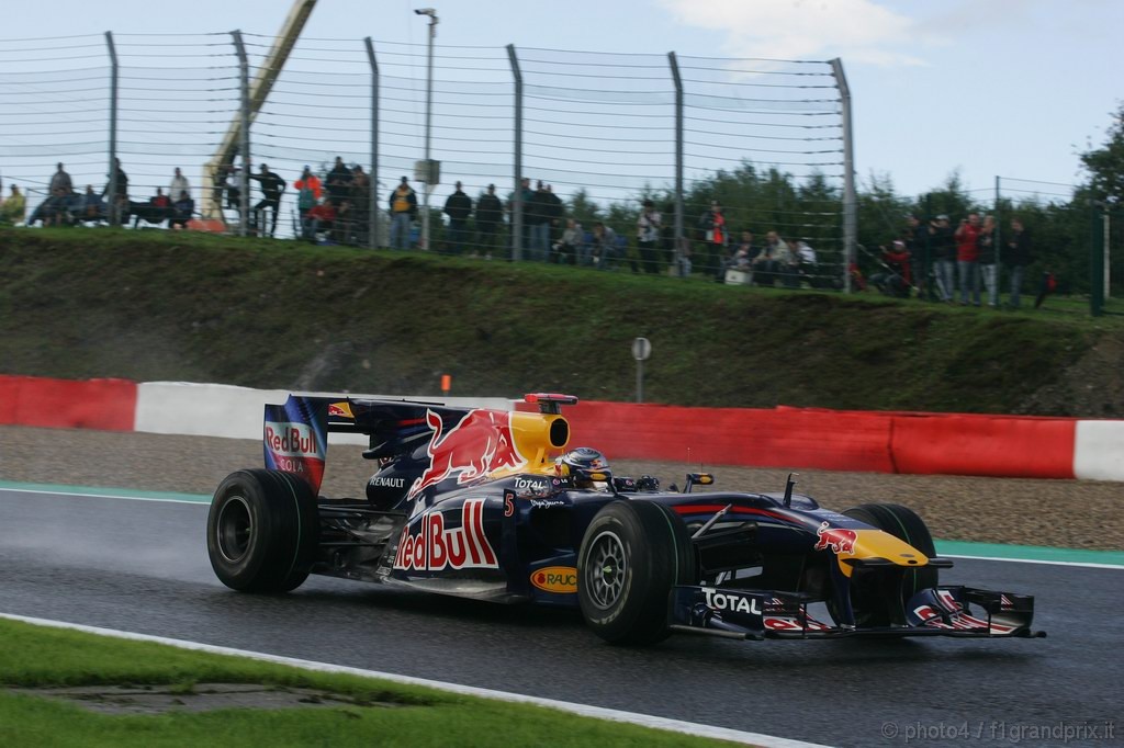 GP Belgio, Prove Libere 1, Venerdi', Sebastian Vettel (GER), Red Bull Racing, RB6 