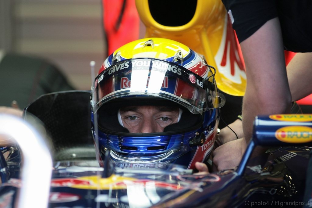 GP Belgio, Prove Libere 1, Venerdi', Mark Webber (AUS), Red Bull Racing, RB6 