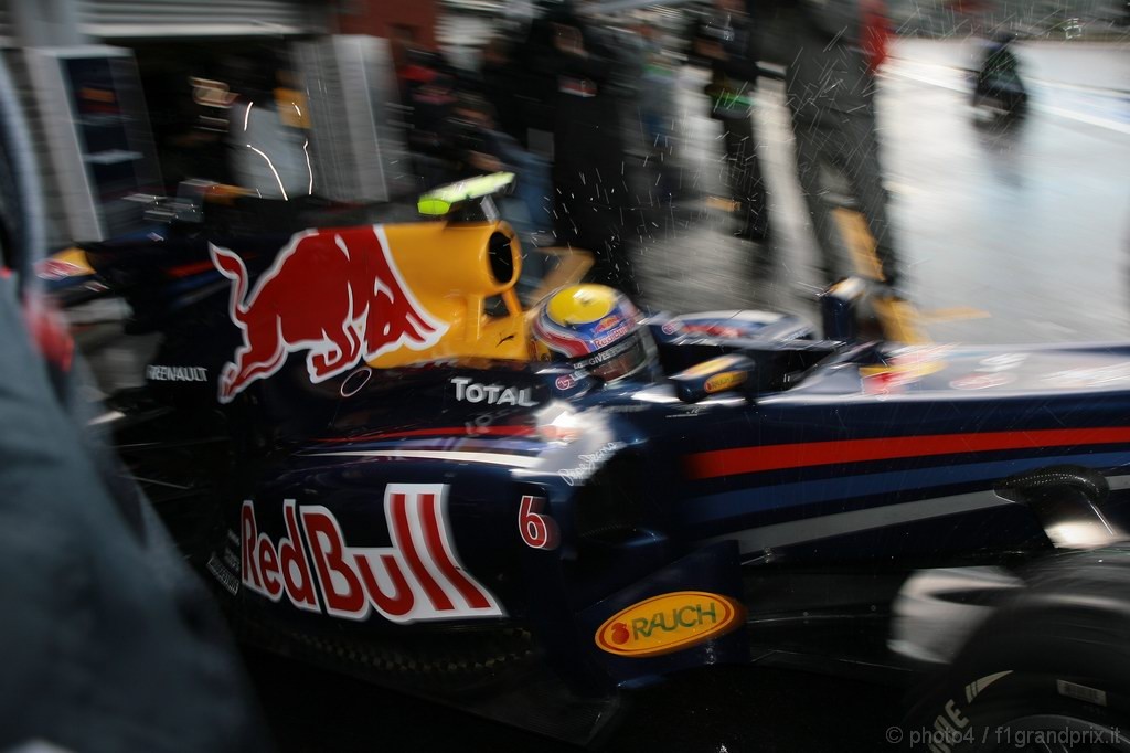 GP Belgio, Prove Libere 1, Venerdi', Mark Webber (AUS), Red Bull Racing, RB6 