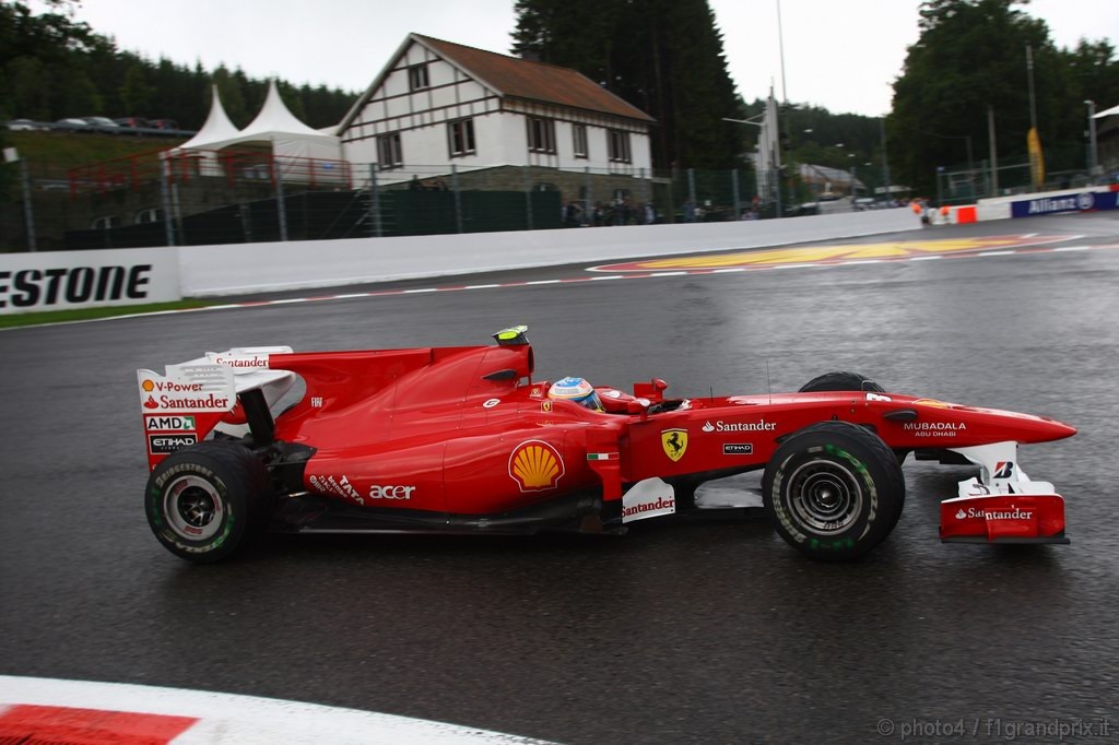 GP Belgio, Prove Libere 2, Venerdi', Fernando Alonso (ESP), Ferrari, F10 