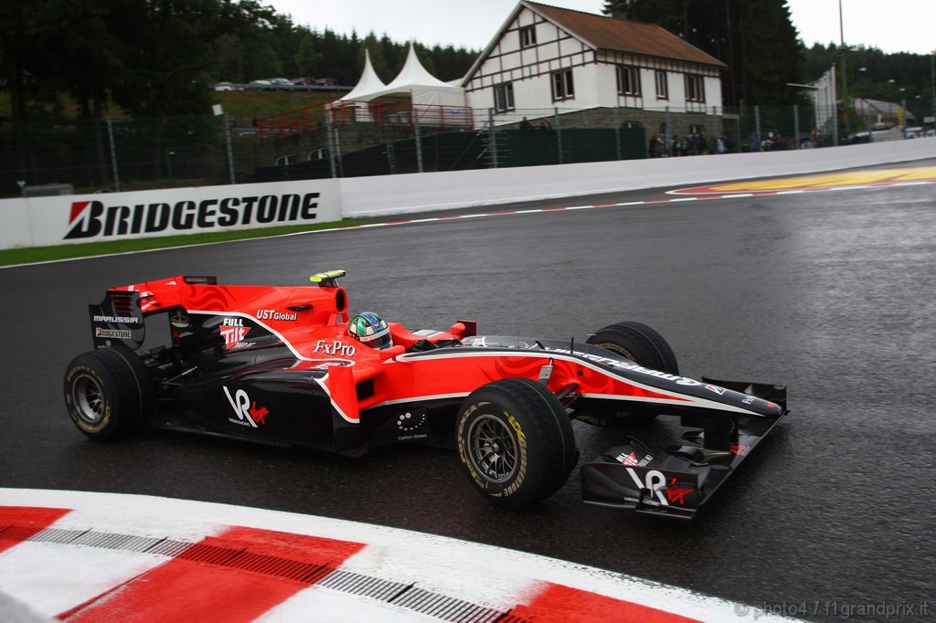 GP Belgio, Prove Libere 2, Venerdi', Lucas Di Grassi (BRA), Virgin Racing, VR-01 