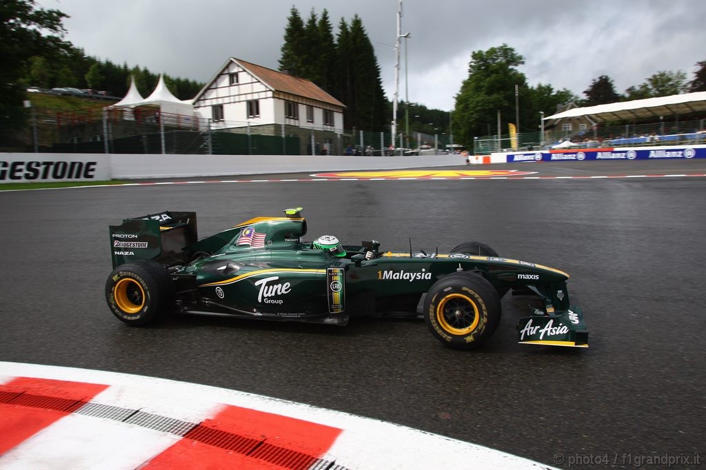 GP Belgio, Prove Libere 2, Venerdi', Heikki Kovalainen (FIN), Lotus Racing, T127 