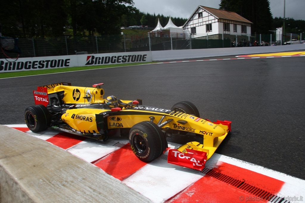 GP Belgio, Prove Libere 2, Venerdi', Robert Kubica (POL), Renault F1 Team, R30 