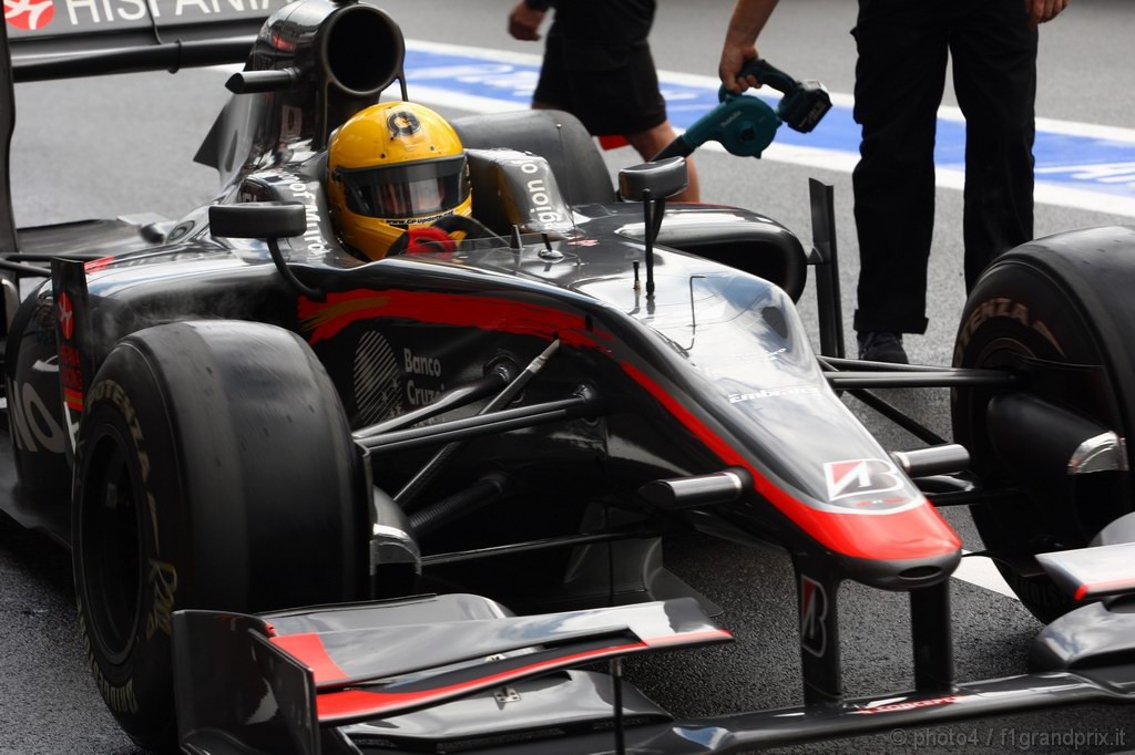 GP Belgio, Prove Libere 2, Venerdi', Bruno Senna (BRA), Hispania Racing F1 Team (HRT), F110 