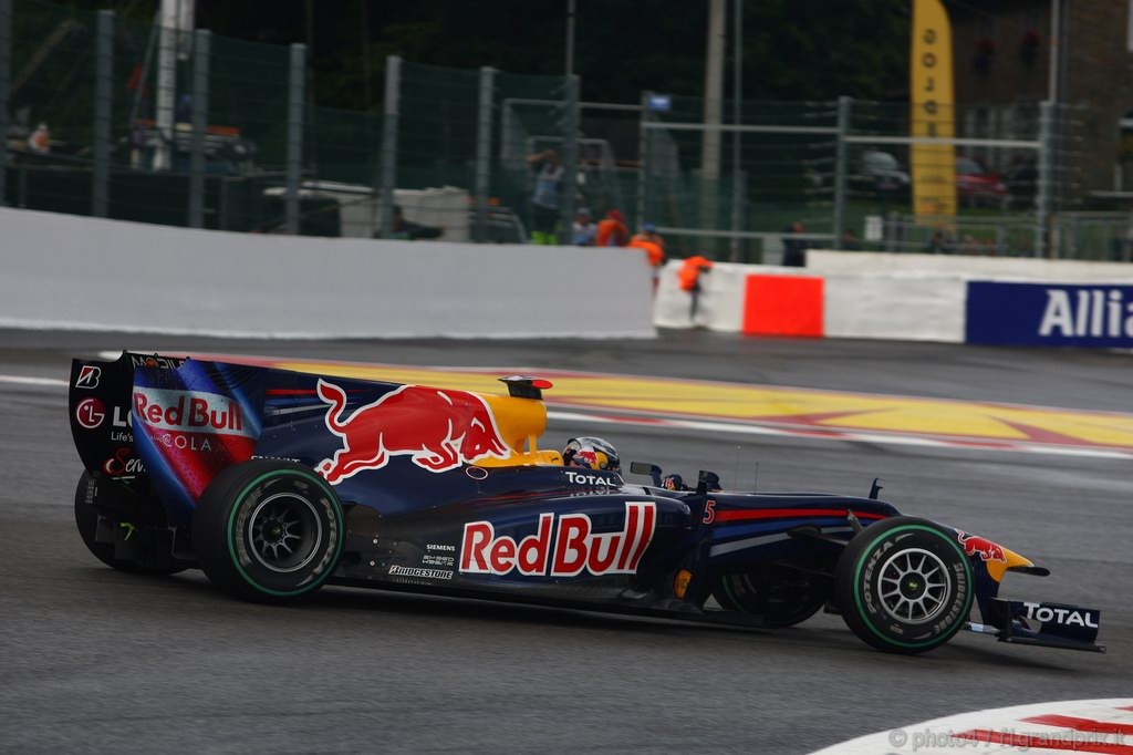 GP Belgio, Prove Libere 2, Venerdi', Sebastian Vettel (GER), Red Bull Racing, RB6 