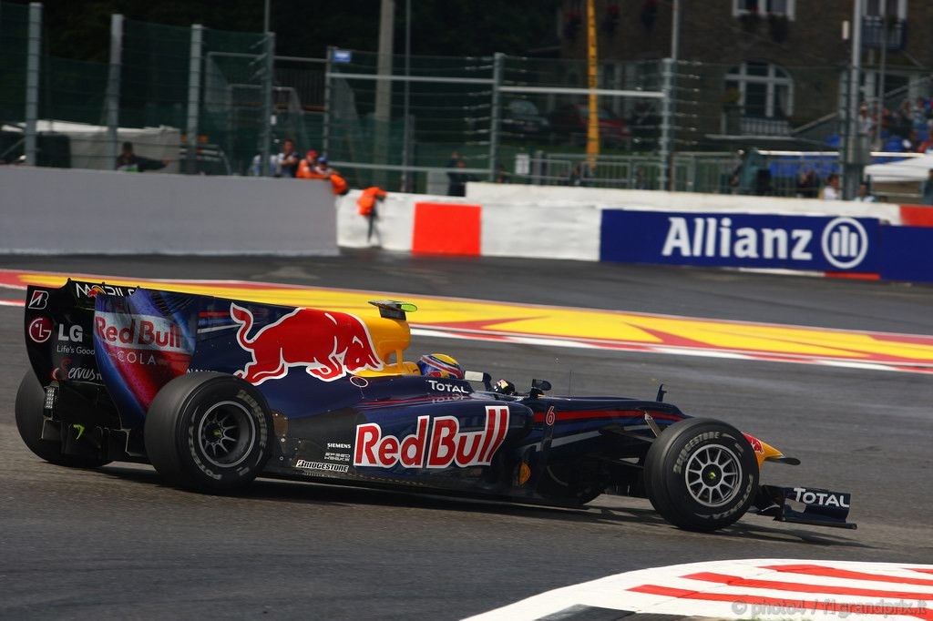 GP Belgio, Prove Libere 2, Venerdi', Mark Webber (AUS), Red Bull Racing, RB6 