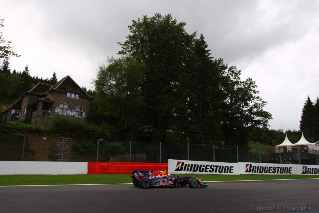 GP Belgio, Prove Libere 2, Venerdi', Mark Webber (AUS), Red Bull Racing, RB6 