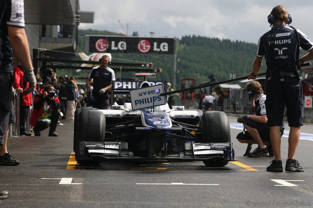 GP Belgio, Prove Libere 2, Venerdi', Rubens Barrichello (BRA), Williams, FW32 