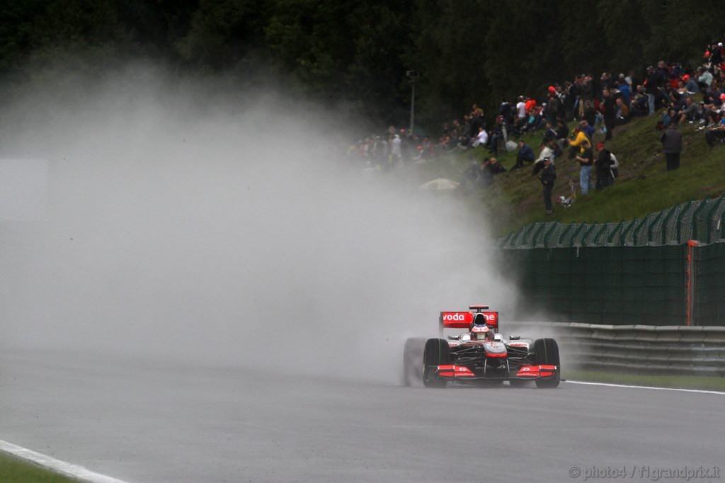 GP Belgio, Prove Libere 2, Venerdi', Jenson Button (GBR), McLaren  Mercedes, MP4-25 