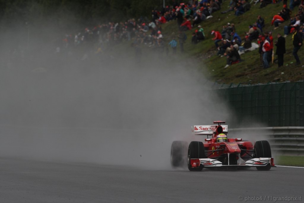 GP Belgio, Prove Libere 2, Venerdi', Felipe Massa (BRA), Ferrari, F10 