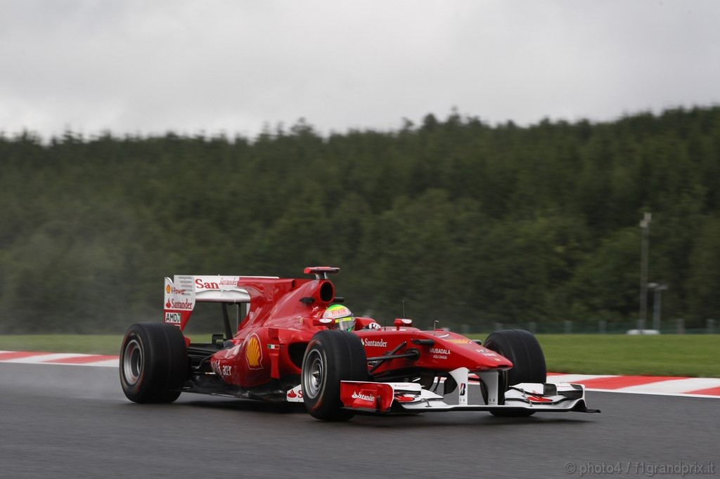 GP Belgio, Prove Libere 2, Venerdi', Felipe Massa (BRA), Ferrari, F10 