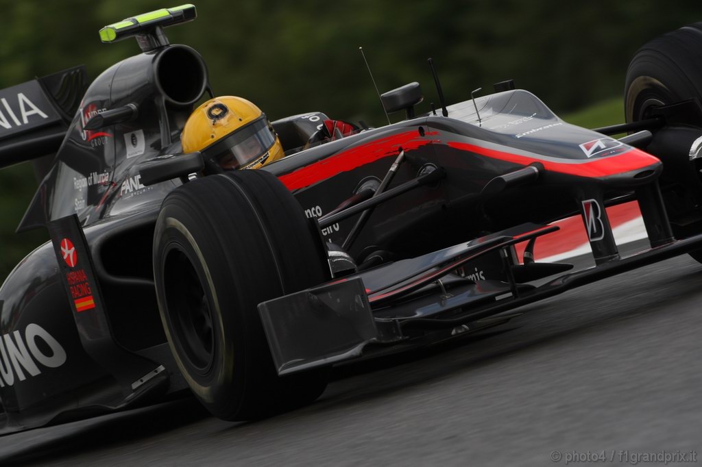 GP Belgio, Prove Libere 2, Venerdi', Bruno Senna (BRA), Hispania Racing F1 Team (HRT), F110 