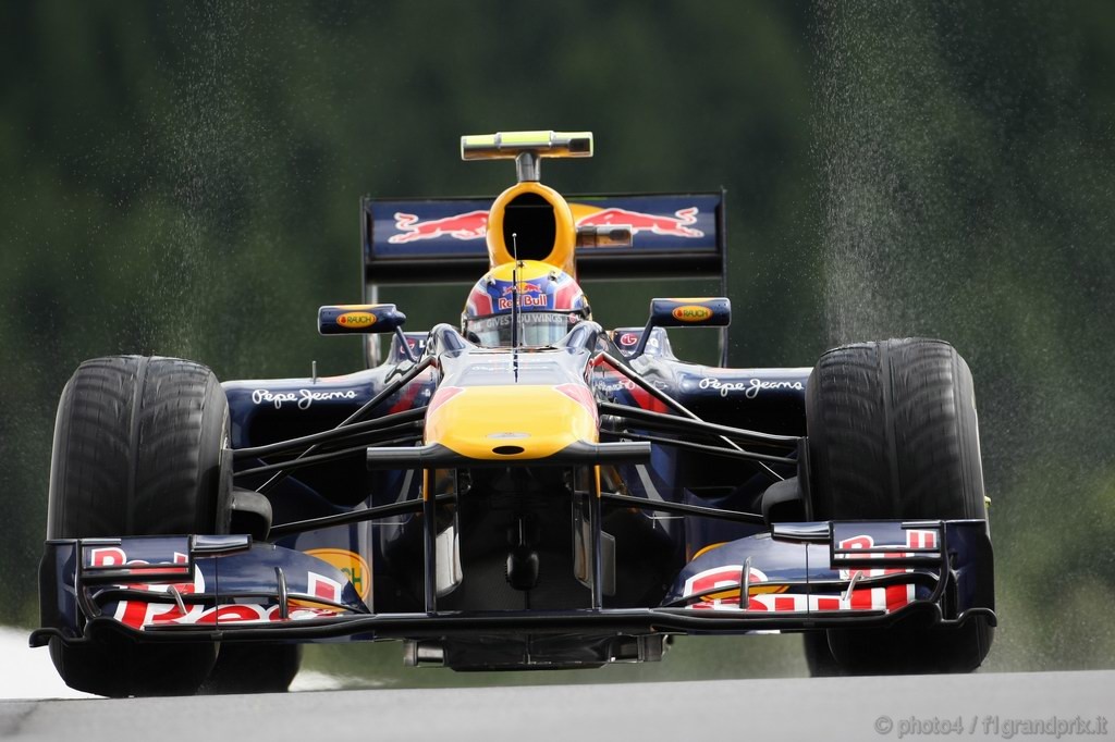 GP Belgio, Prove Libere 2, Venerdi', Mark Webber (AUS), Red Bull Racing, RB6 