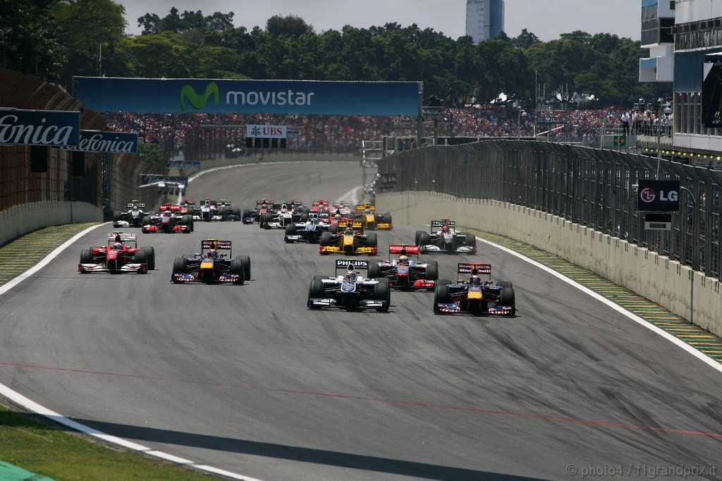 GP Brasile, Gara, partenza 