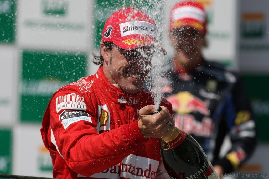 GP Brasile, Gara, Fernando Alonso (ESP), Ferrari, F10 terzo 