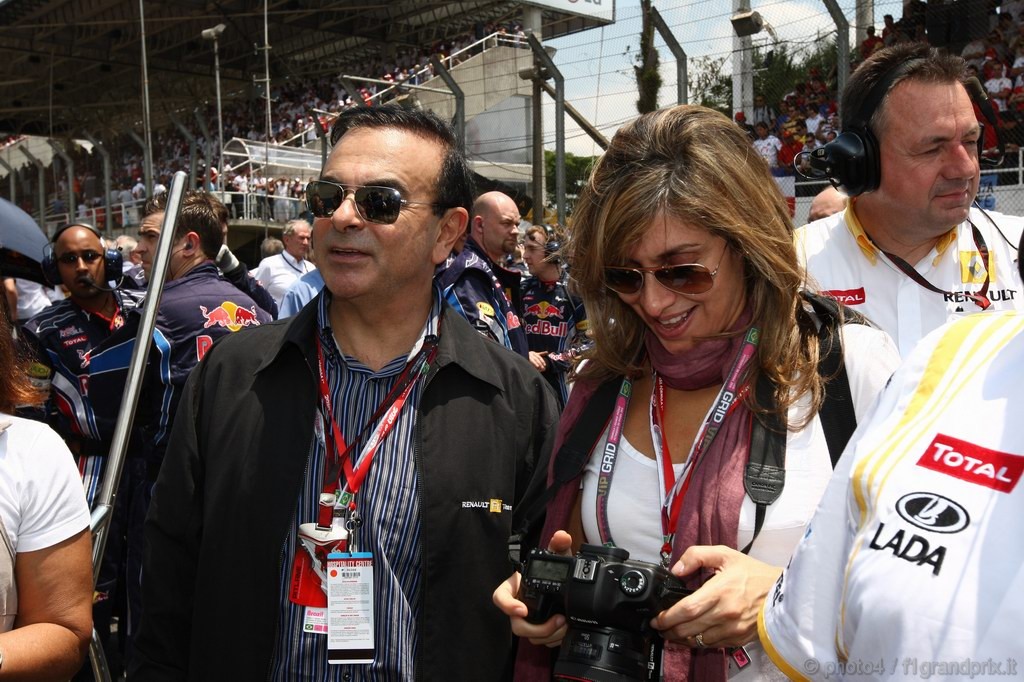 GP Brasile, Gara, Carlos Ghosn (BRA), President Renault 