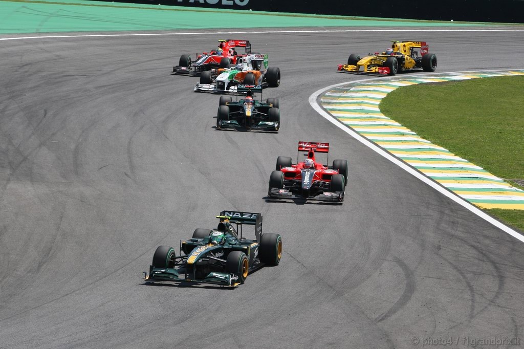 GP Brasile, Gara, Heikki Kovalainen (FIN), Lotus Racing, T127 