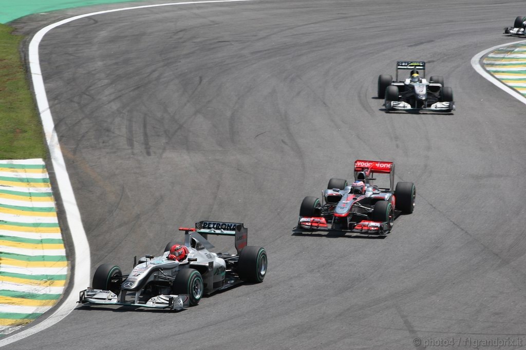 GP Brasile, Gara, Michael Schumacher (GER), Mercedes GP  F1 Team, MGP W01 