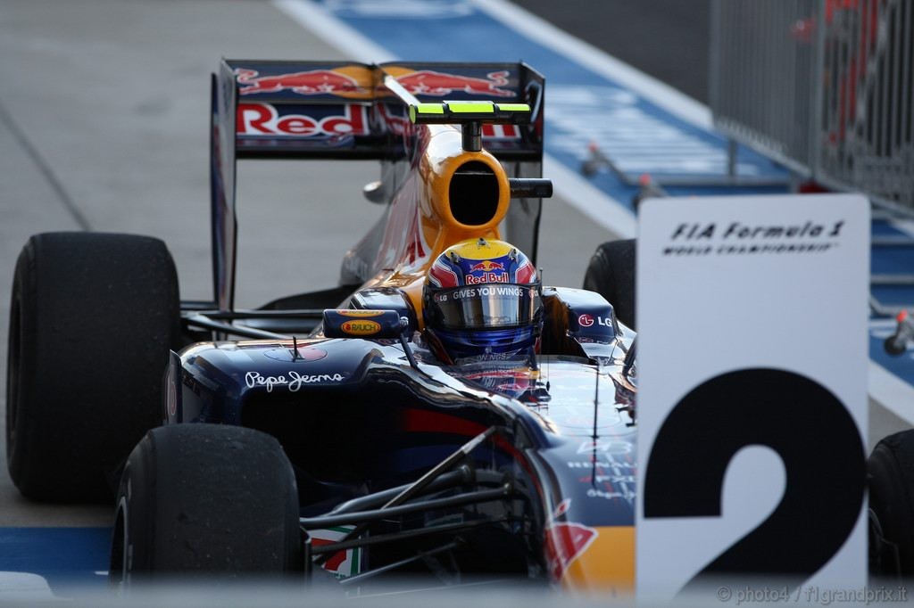 GP Brasile, Gara, Mark Webber (AUS), Red Bull Racing, RB6 secondo 