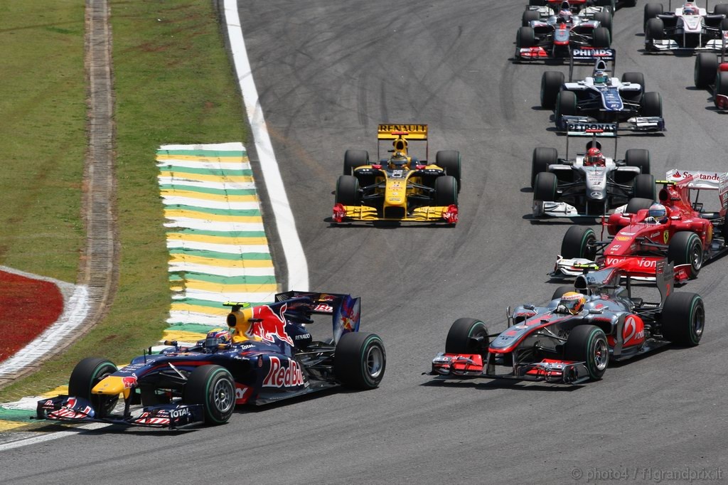 GP Brasile, Gara, Mark Webber (AUS), Red Bull Racing, RB6 