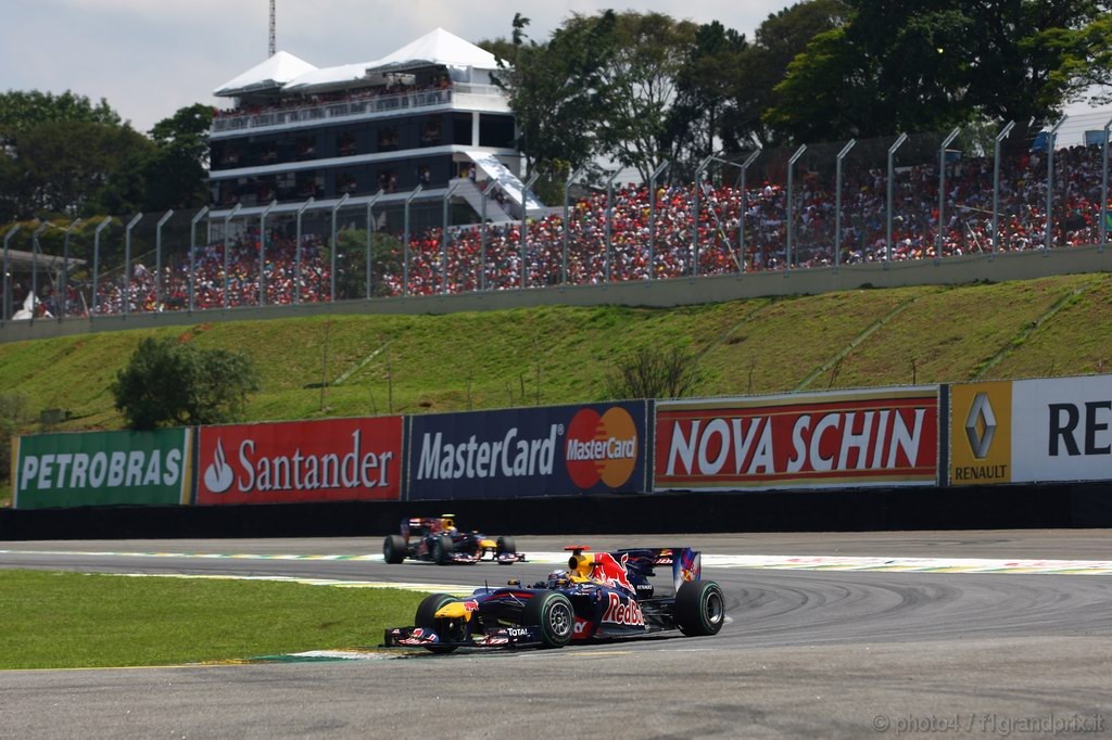 GP Brasile, Gara, Sebastian Vettel (GER), Red Bull Racing, RB6 