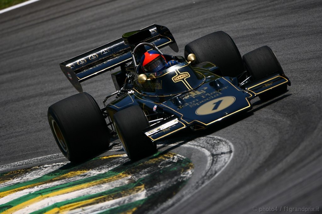 GP Brasile, Gara, Emerson Fittipaldi (BRA), Ex F1 Champion with a Lotus 1972