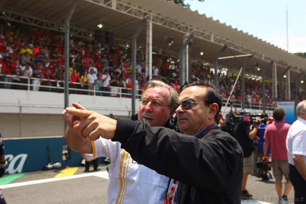 GP Brasile, Gara, Carlos Ghosn (BRA), President Renault 