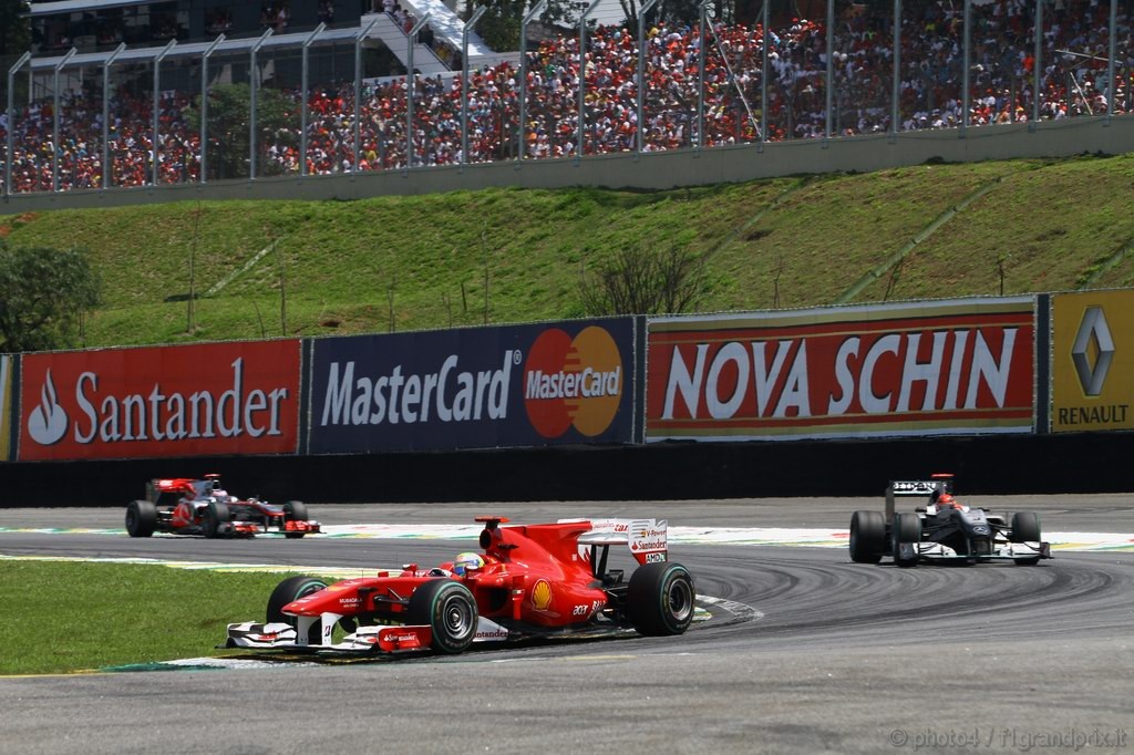 GP Brasile, Gara, Felipe Massa (BRA), Ferrari, F10 
