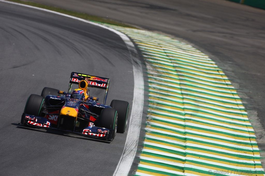GP Brasile, Gara, Mark Webber (AUS), Red Bull Racing, RB6 