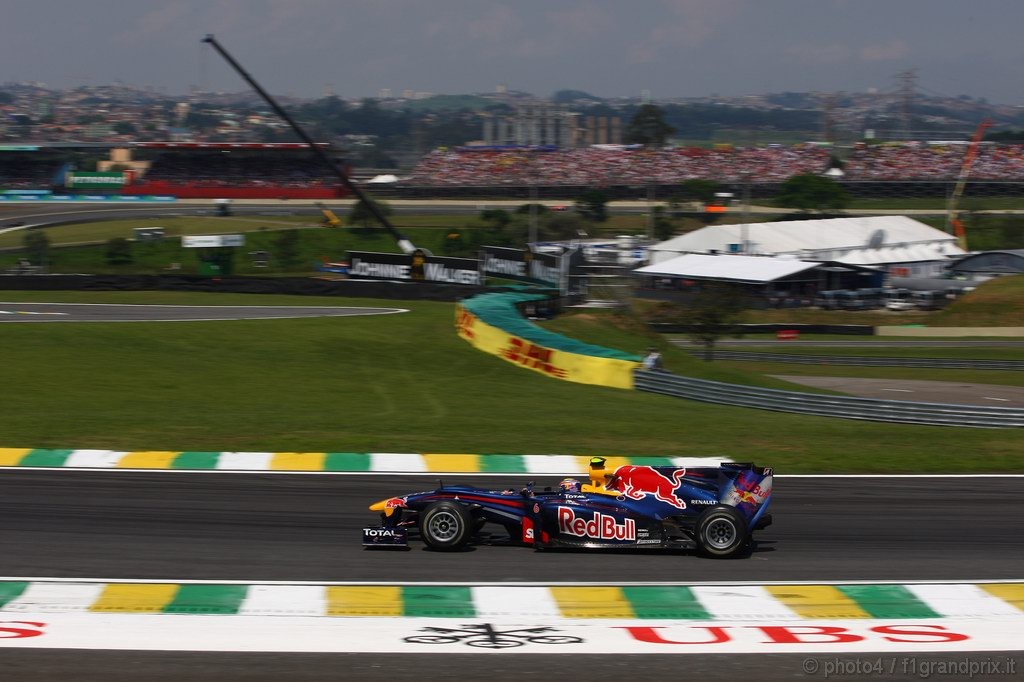 GP Brasile, Gara, Mark Webber (AUS), Red Bull Racing, RB6 
