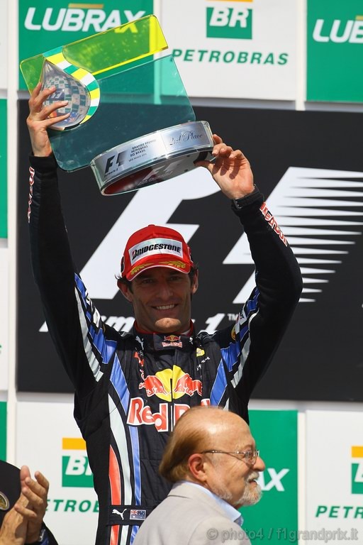 GP Brasile, Gara, Mark Webber (AUS), Red Bull Racing, RB6 secondo 