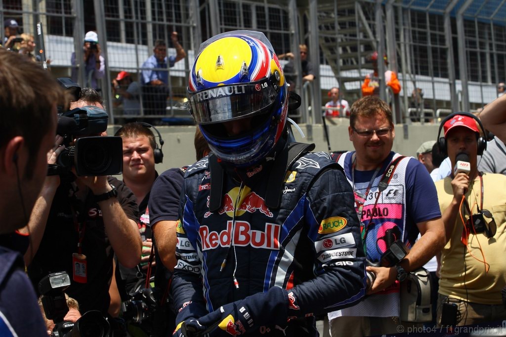 GP Brasile, Gara, Mark Webber (AUS), Red Bull Racing, RB6 secondo 