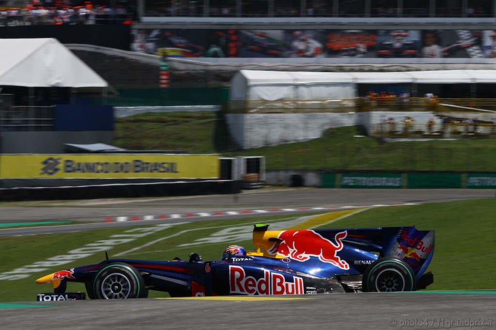 GP Brasile, Gara, Mark Webber (AUS), Red Bull Racing, RB6 