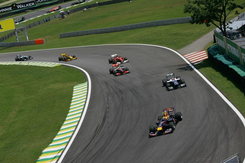 GP Brasile, Gara, Mark Webber (AUS), Red Bull Racing, RB6 