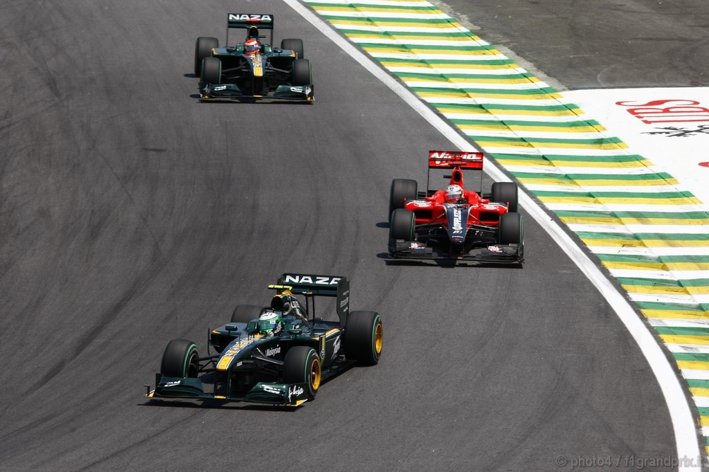 GP Brasile, Brazilian Grand Prix - Domenica
Interlagos, Sao Paulo, Brazil.
7th November 2010.
Heikki Kovalainen, Lotus T127 Cosworth.
World Copyright: Charles Coates/LAT Photographic
ref: Digital Image _26Y3104