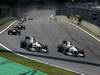 GP Brasile, Gara, Nick Heidfeld (GER), BMW Sauber F1 Team, C29  e Kamui Kobayashi (JAP), BMW Sauber F1 Team, C29 