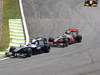 GP Brasile, Gara, Nico Hulkenberg (GER), Williams, FW32 e Lewis Hamilton (GBR), McLaren  Mercedes, MP4-25 