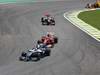 GP Brasile, Gara, Nico Hulkenberg (GER), Williams, FW32 e Fernando Alonso (ESP), Ferrari, F10 