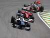 GP Brasile, Gara, Nico Hulkenberg (GER), Williams, FW32 e Fernando Alonso (ESP), Ferrari, F10 