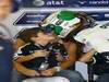 GP Brasile, Gara, Rubens Barrichello (BRA), Williams, FW32 with his son Fernando