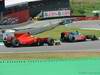 GP Brasile, Gara, Timo Glock (GER), Virgin Racing, VR-01  e Adrian Sutil (GER), Force India F1 Team, VJM03 