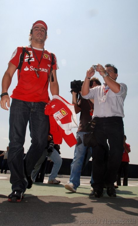 GP Brasile, Giovedi', Fernando Alonso (ESP), Ferrari, F10 